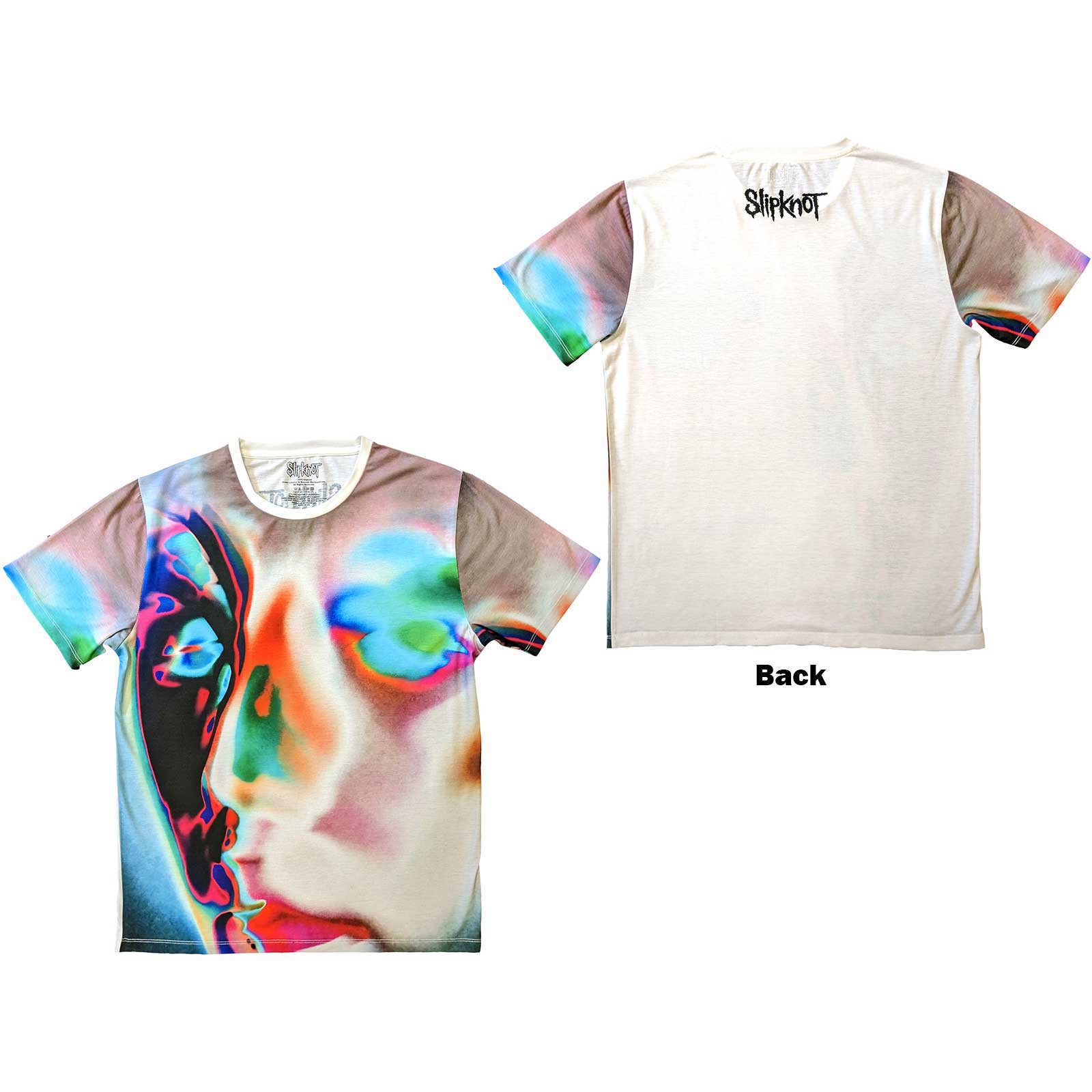 Slipknot Unisex T-Shirt: Adderall Face (Back Print) (XX-Large)
