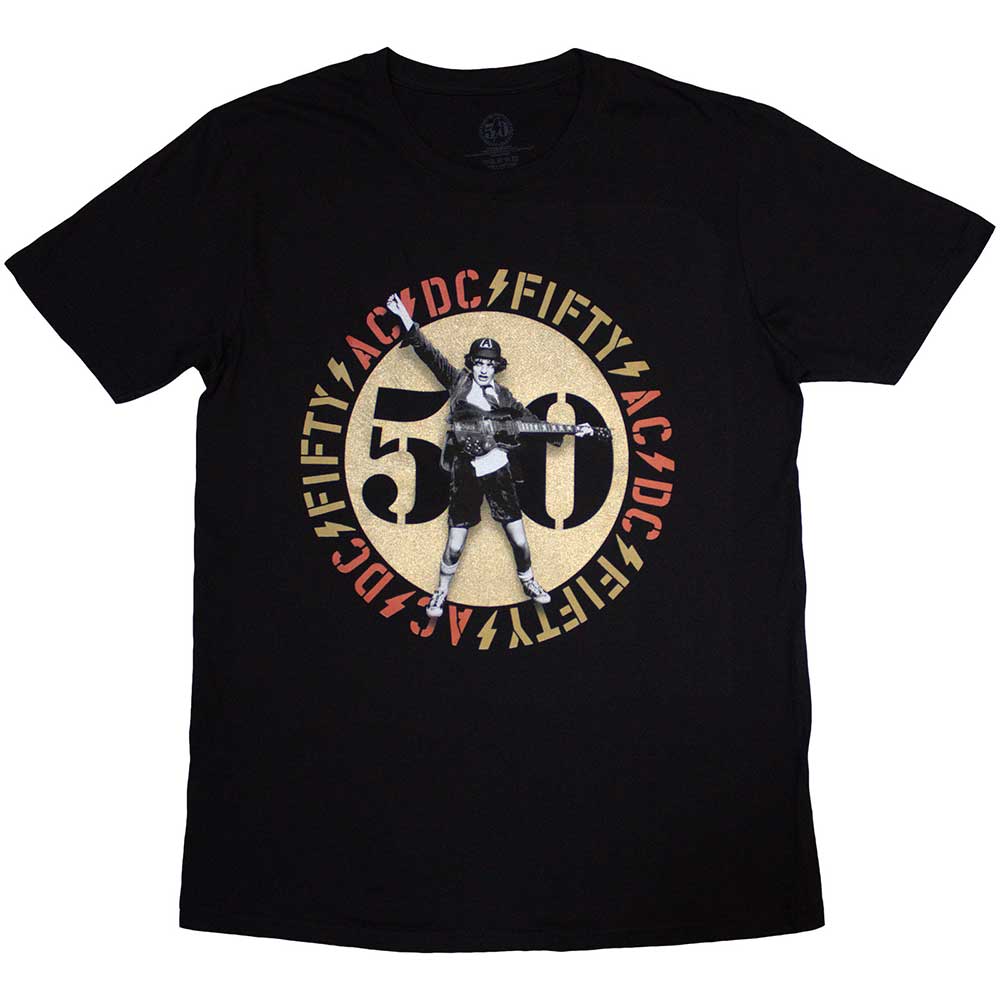 AC/DC Unisex T-Shirt: Gold Emblem (X-Large)