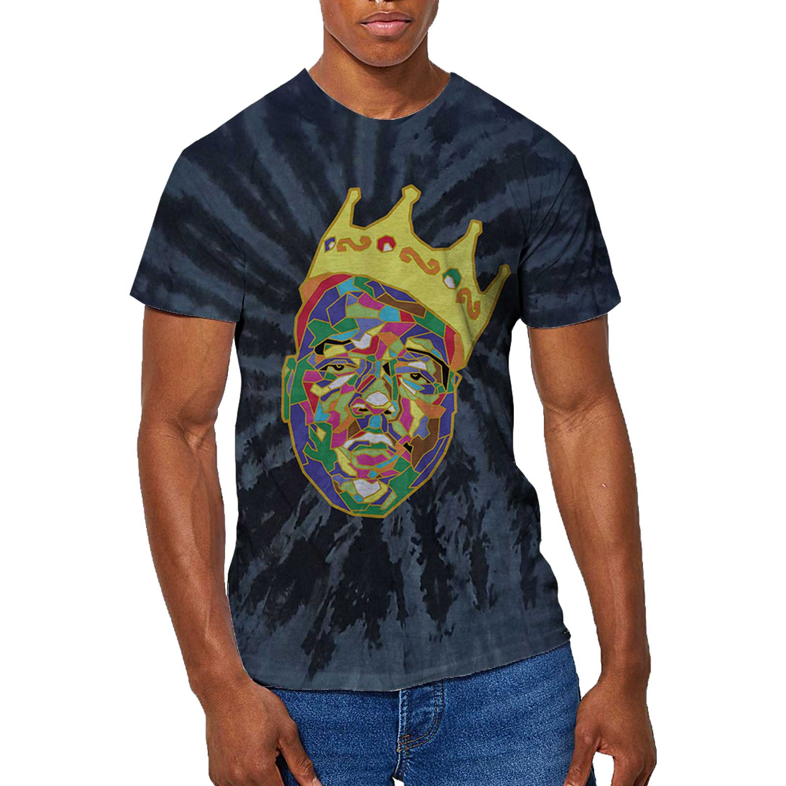 Biggie Smalls Unisex T-Shirt: Crown (Wash Collection) (Small)