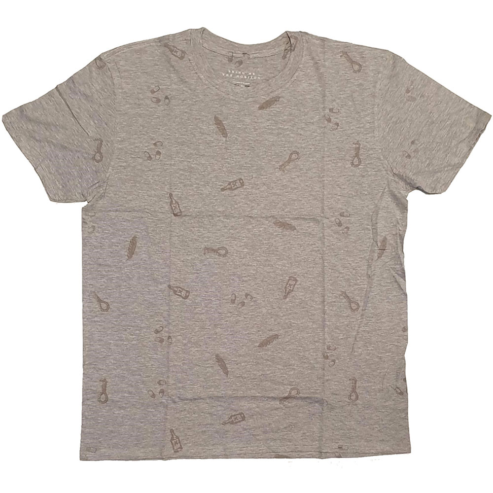 Bring Me The Horizon Unisex T-Shirt: Not so Happy (All Over Print) (X-Large)