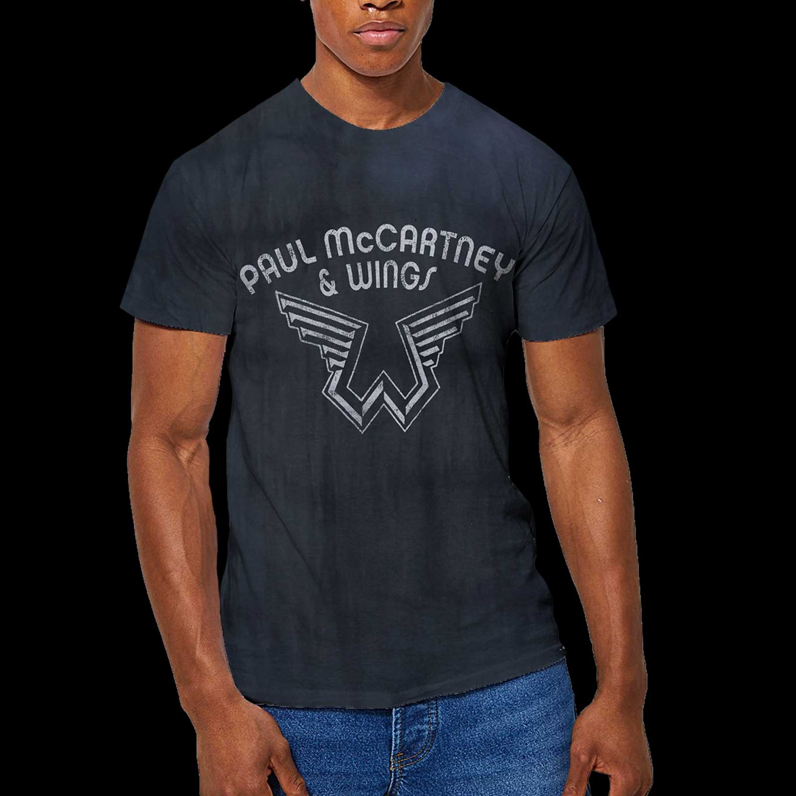Paul McCartney Unisex T-Shirt: Logo (Wash Collection) (Small)