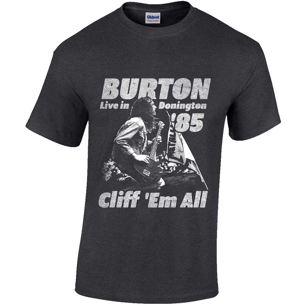 Cliff Burton Unisex T-Shirt: Flag Retro (XX-Large)