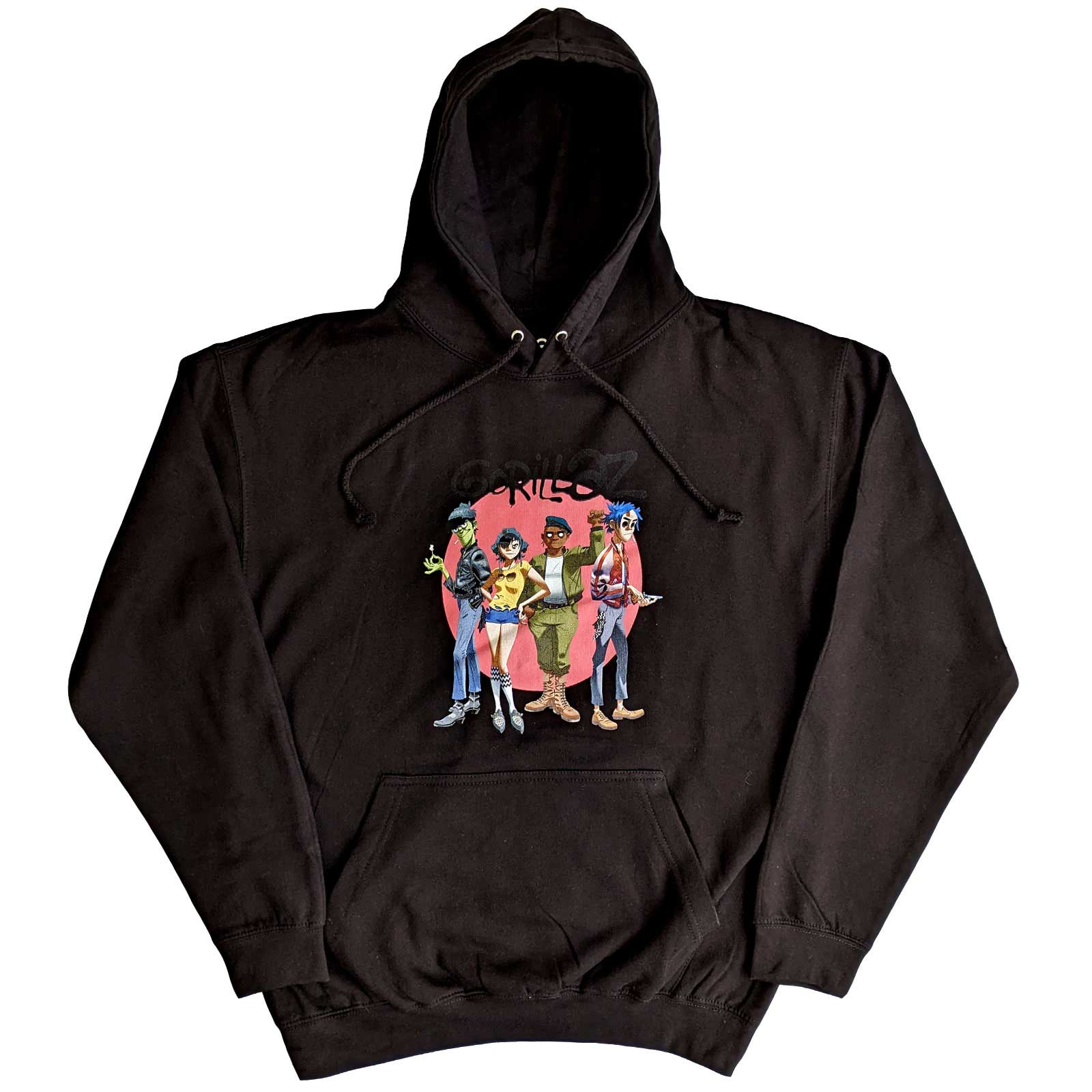 Gorillaz Unisex Pullover Hoodie: Group Circle Rise (Small)
