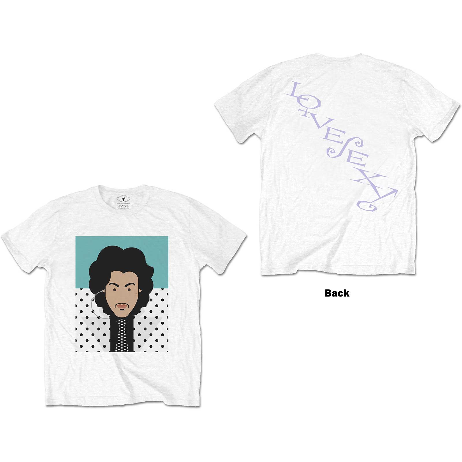 Prince Unisex T-Shirt: Lovesexy (Back Print) (Small)