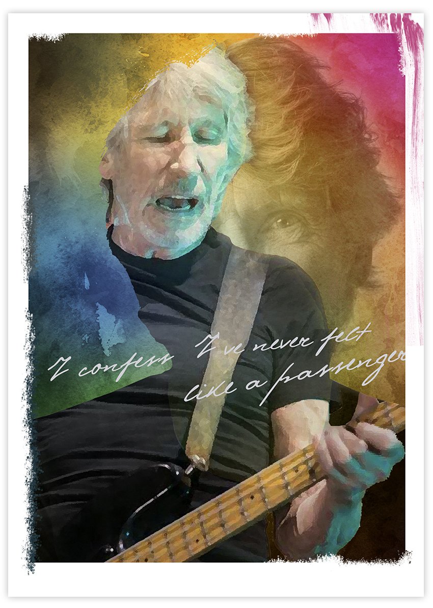 Konsttryck Pink Floyd - Roger Waters