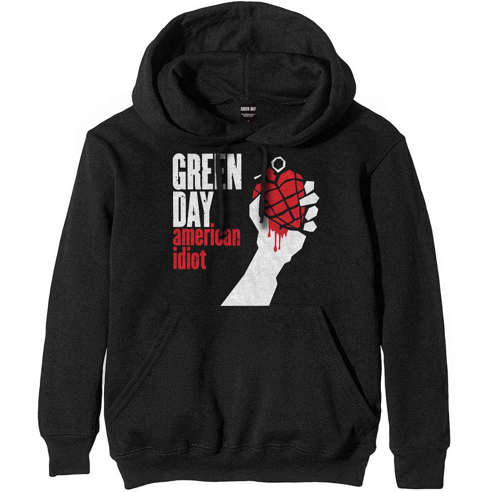 Green Day Unisex Pullover Hoodie: American Idiot (Medium) - 2