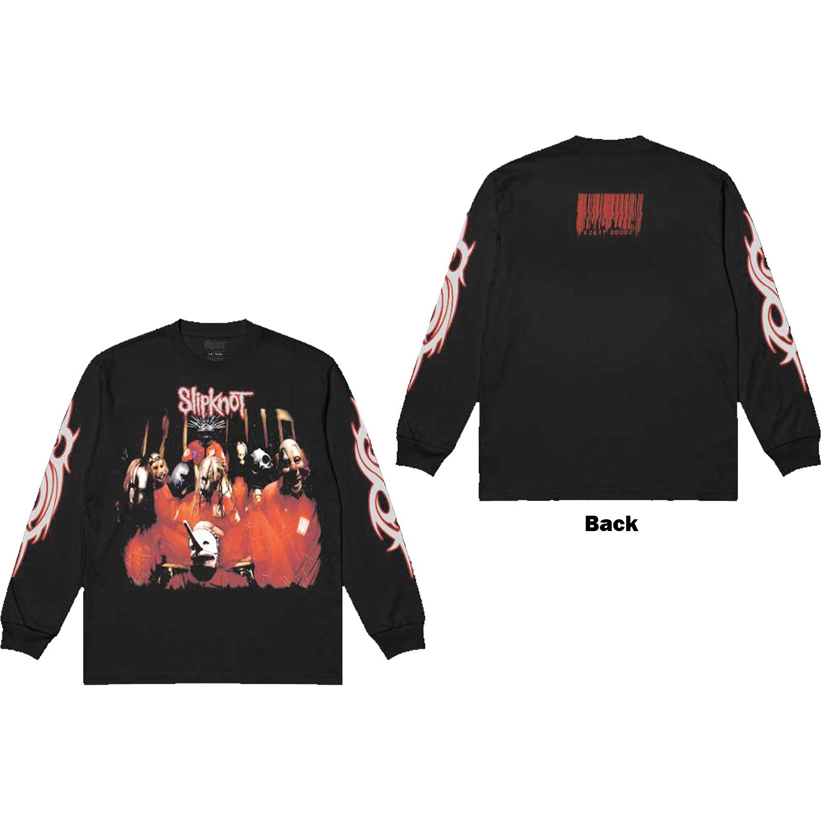 Slipknot Unisex Long Sleeve T-Shirt: Spit it Out (Back & Sleeve Print) (Medium)