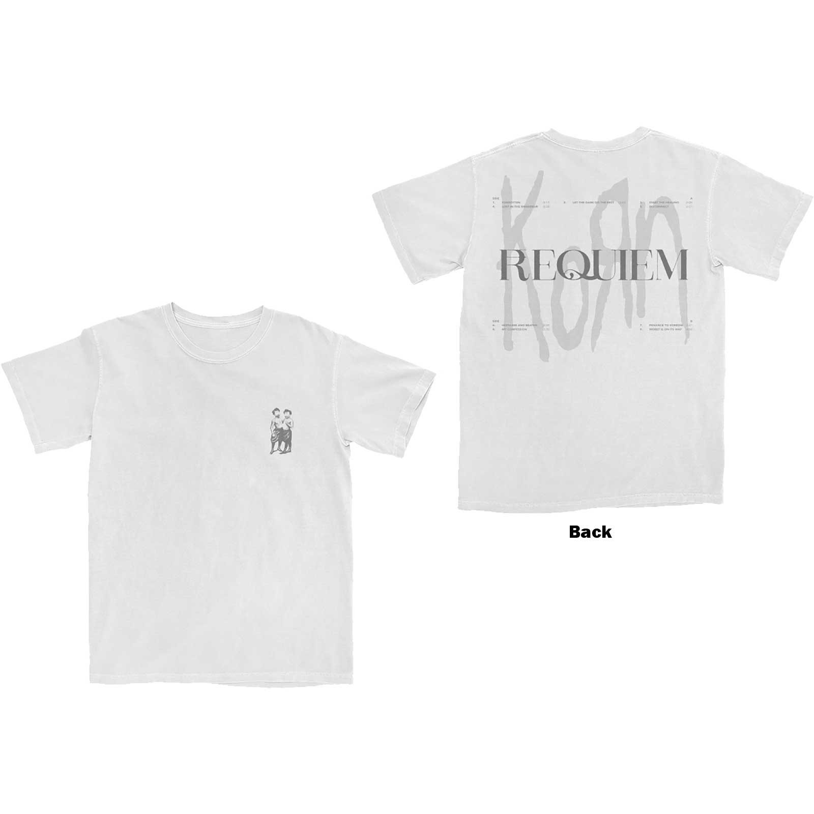 Korn Unisex T-Shirt: Requiem (Back Print) (Small)