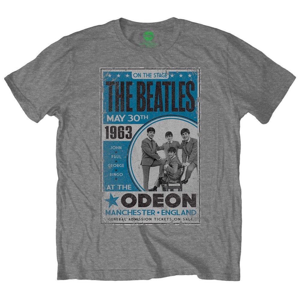 The Beatles Unisex T-Shirt: Odeon Poster (XX-Large)