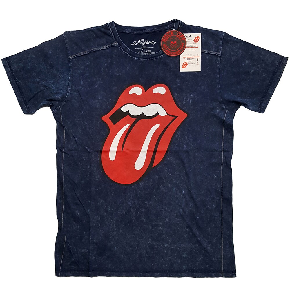 The Rolling Stones Unisex Snow Wash T-Shirt: Classic Tongue (XX-Large)