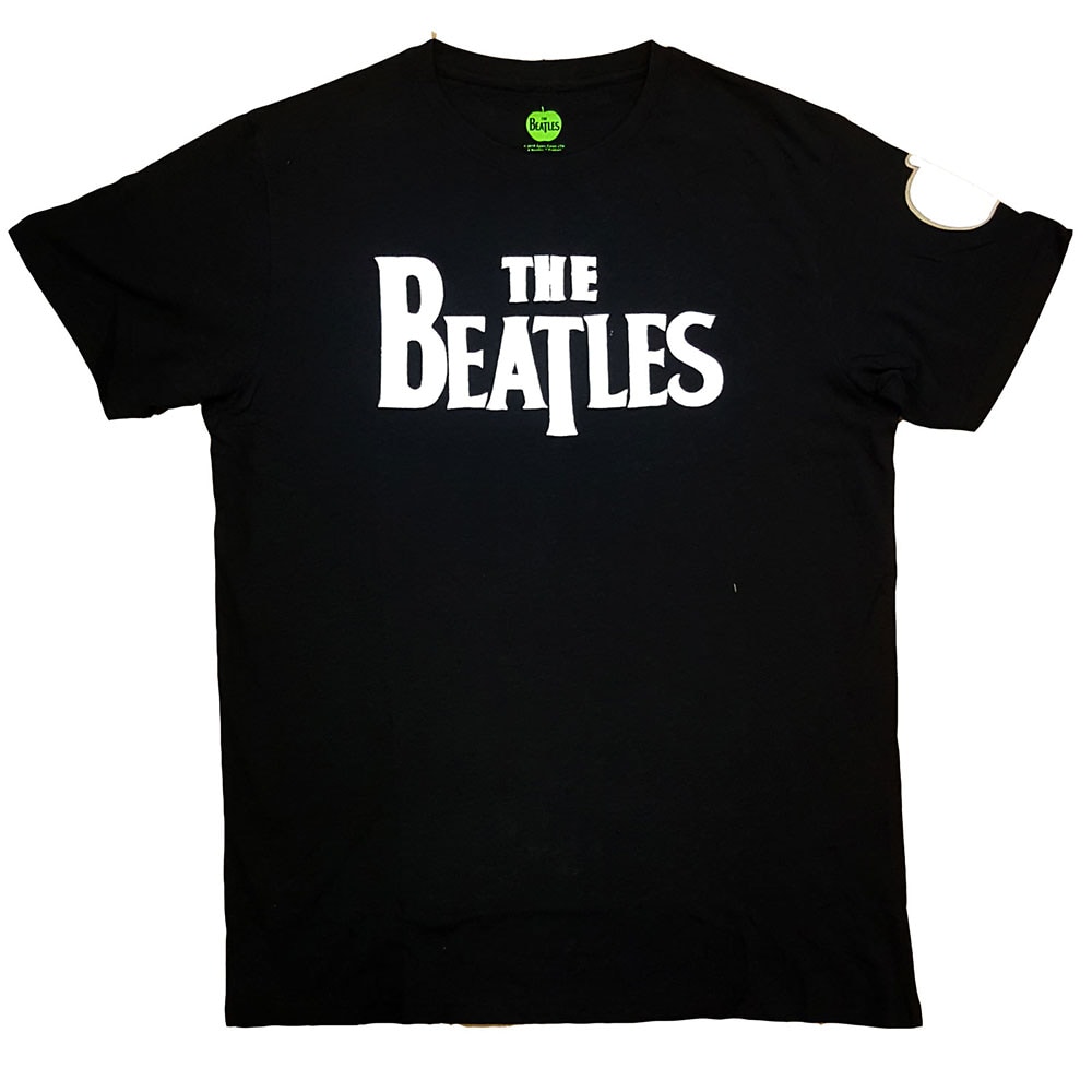 The Beatles Unisex Applique T-Shirt: Drop T Logo (Large) - 2