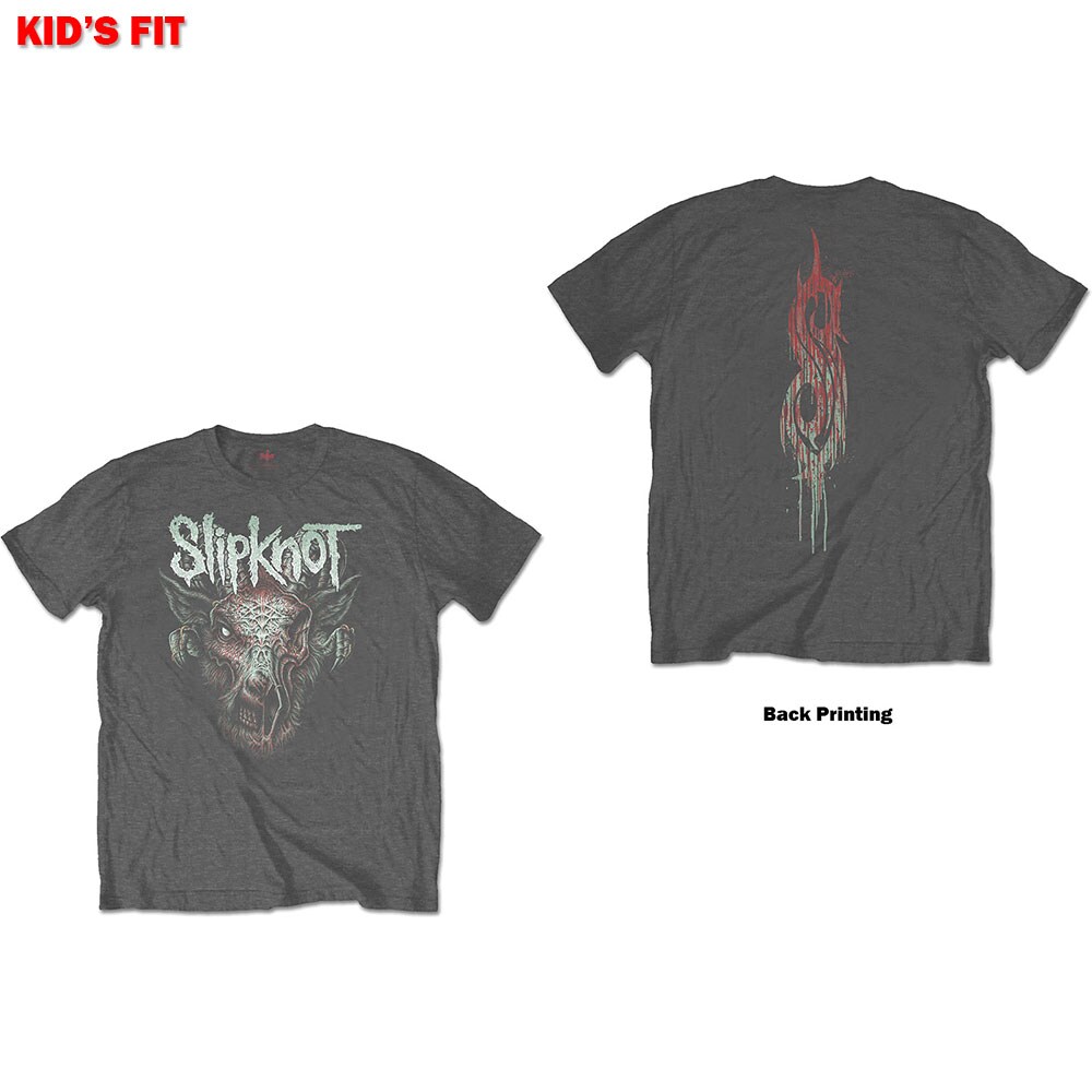 Slipknot Kids T-Shirt: Infected Goat (Back Print) (5-6 Years)