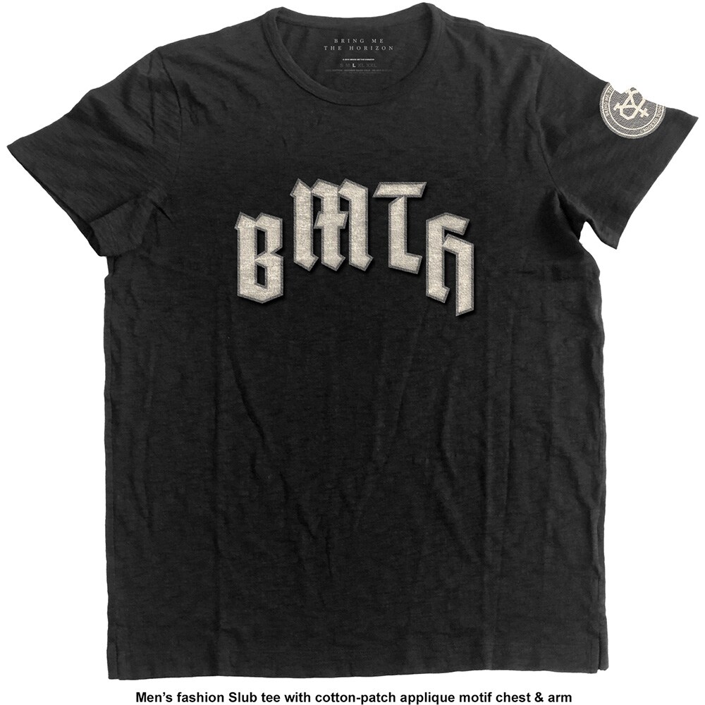 Bring Me The Horizon Unisex Applique T-Shirt: Crooked Young (X-Large) - 2