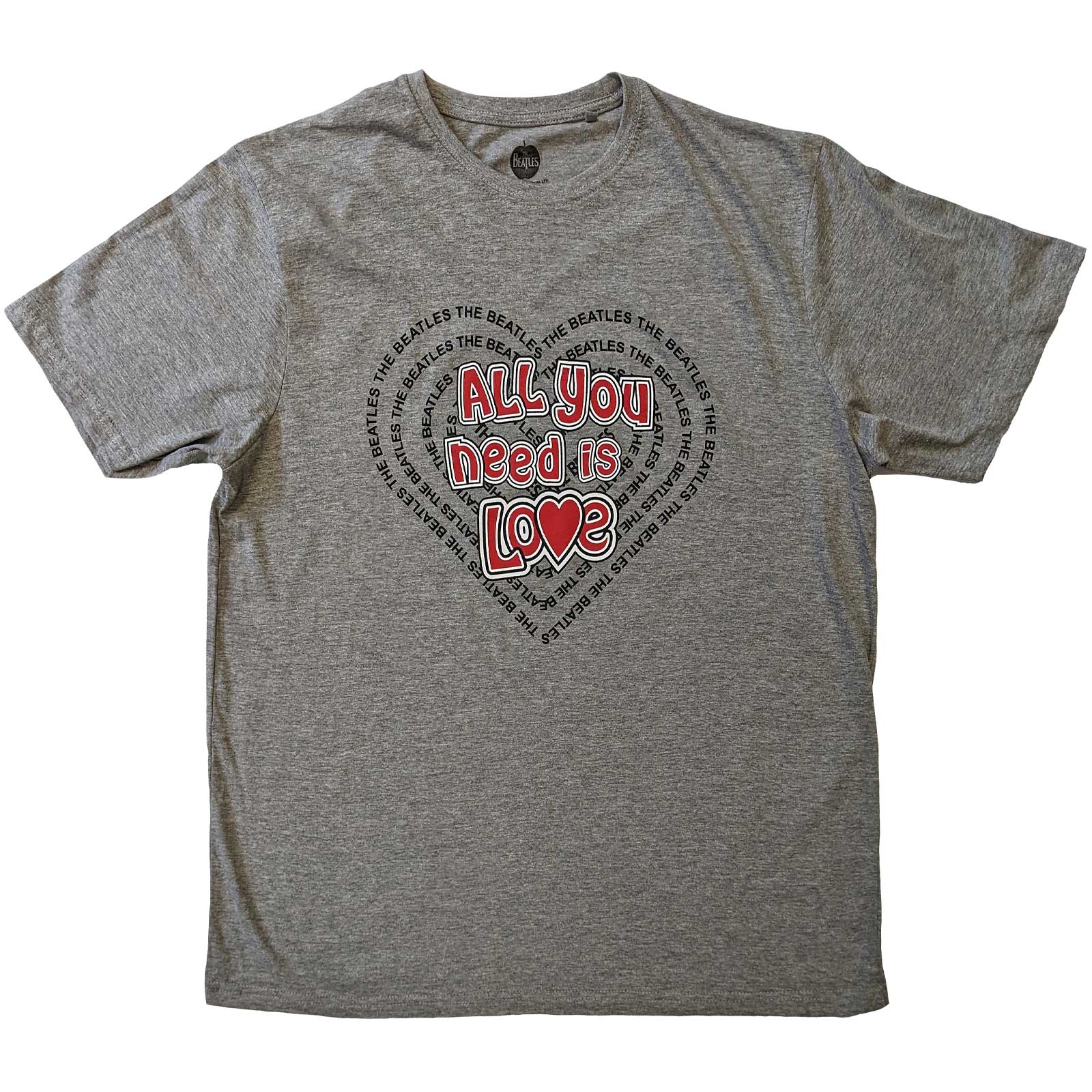 The Beatles Unisex T-Shirt: All You Need Is Love Heart (XX-Large)