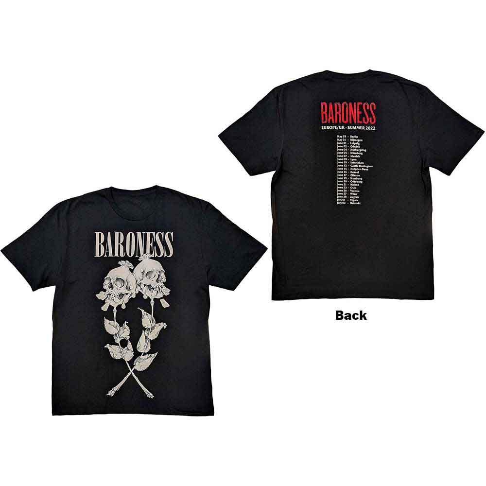 Baroness Unisex T-Shirt: Razor Bloom (Back Print) (XX-Large)