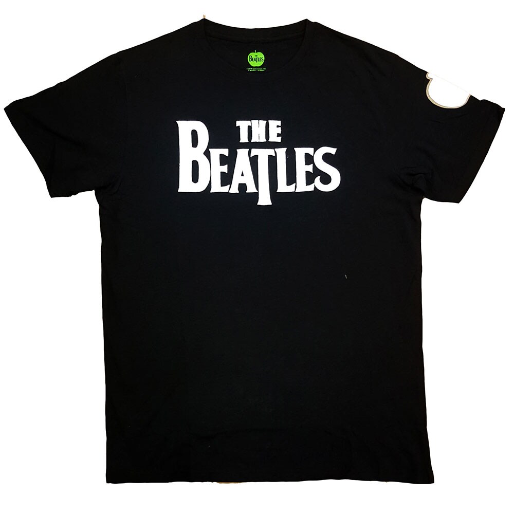 The Beatles Unisex Applique T-Shirt: Drop T Logo (X-Large) - 2