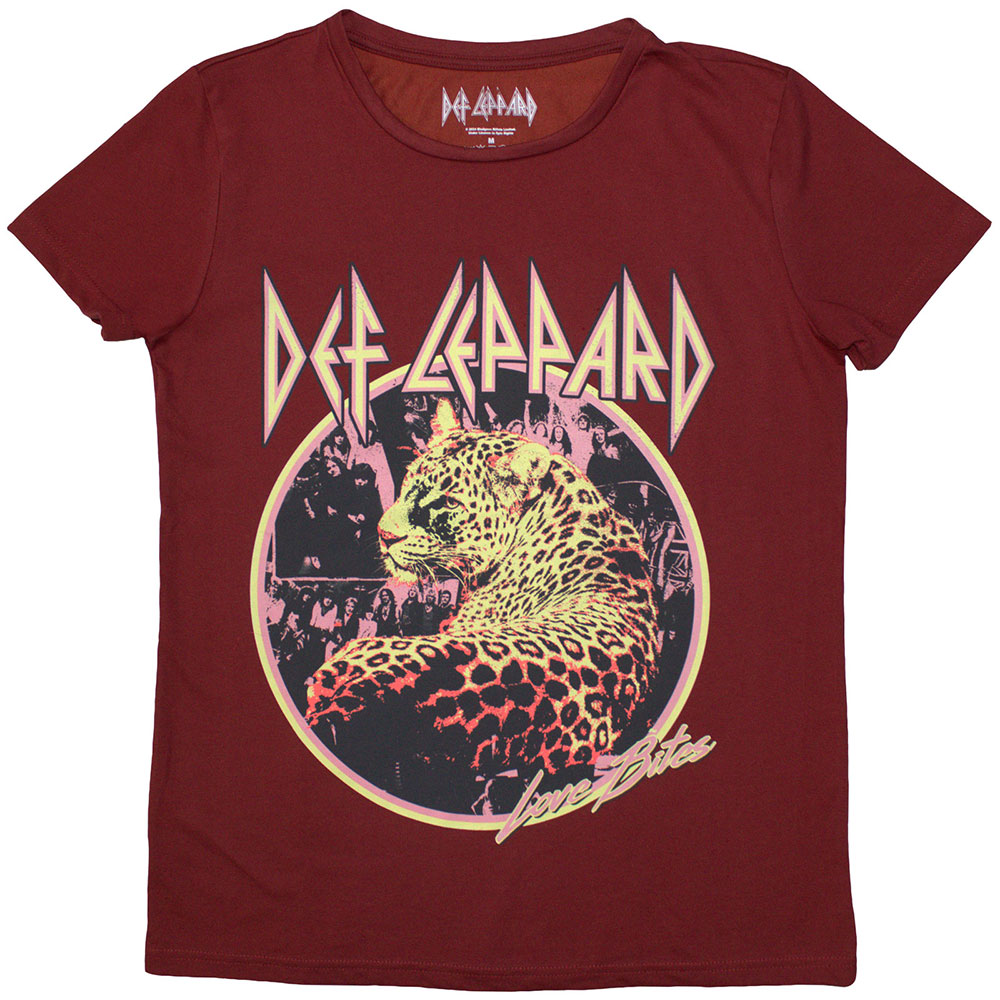Def Leppard Ladies T-Shirt: Love Bites (Large)