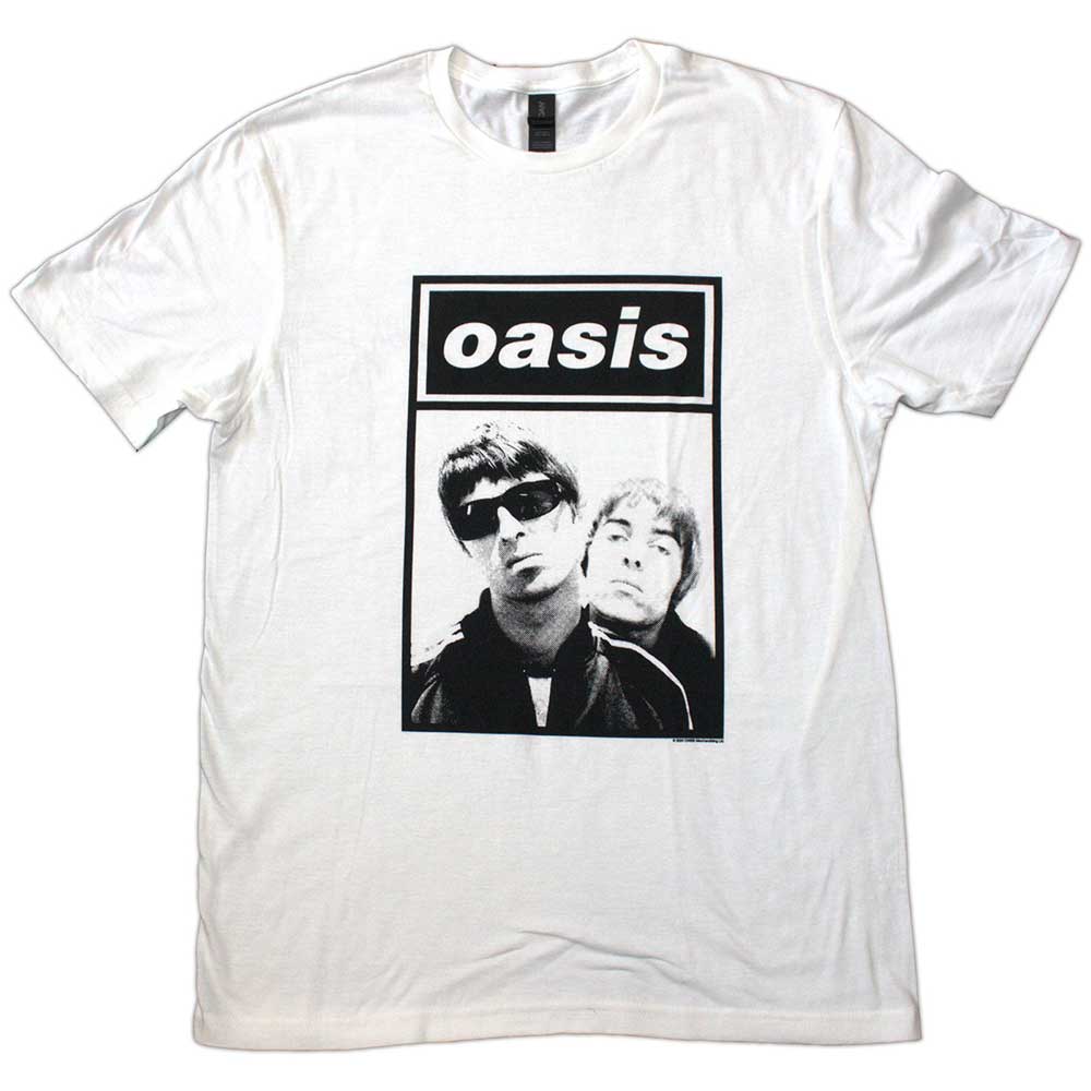 Oasis Unisex T-Shirt: Noel & Liam Boxed Photo (Medium)
