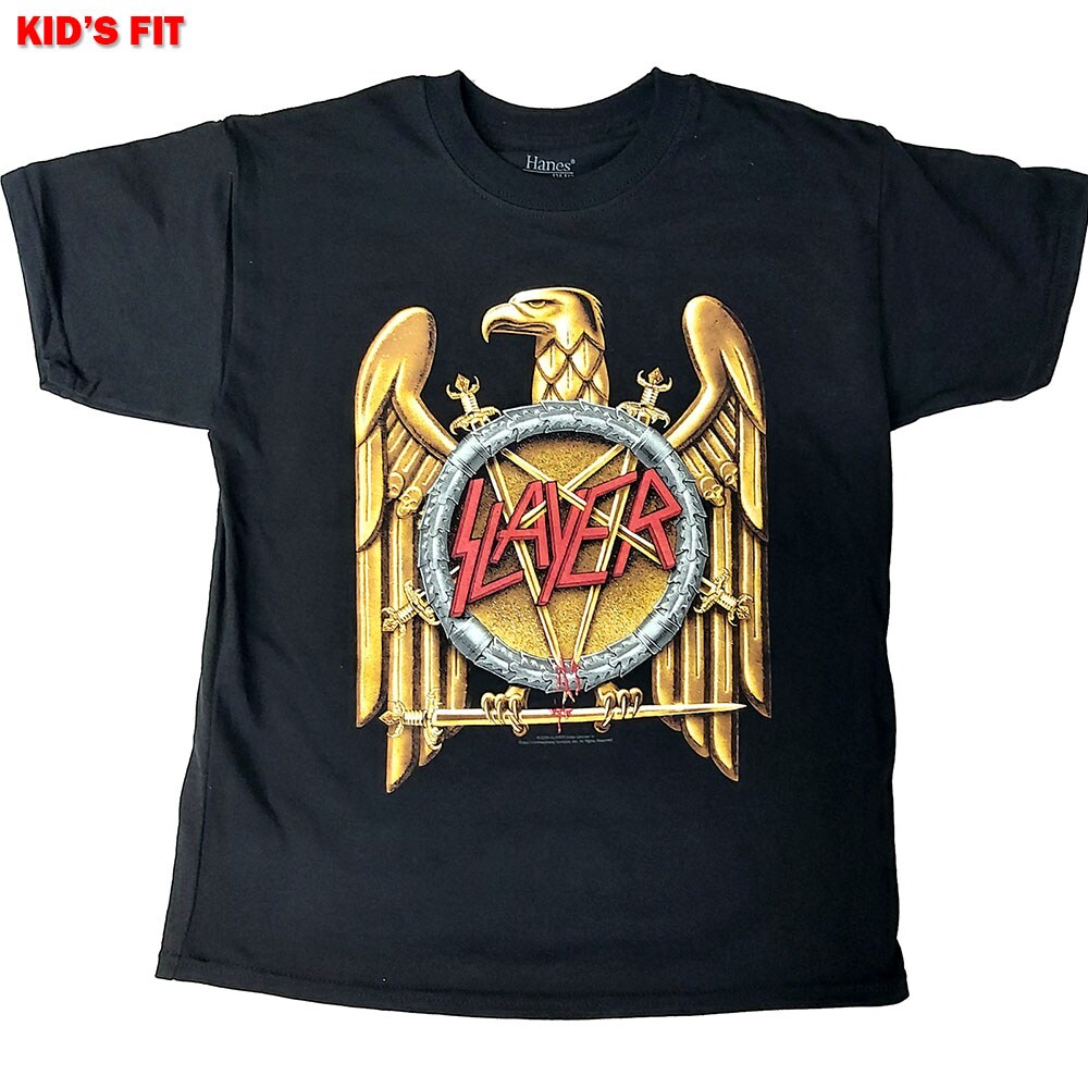 Slayer Kids T-Shirt: Gold Eagle (12-13 Years)