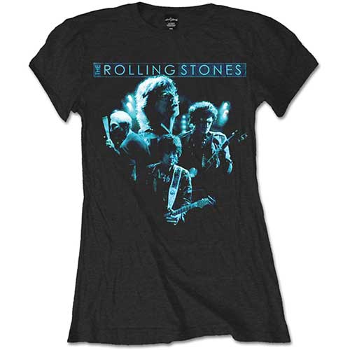 The Rolling Stones Ladies T-Shirt: Band Glow (XX-Large)