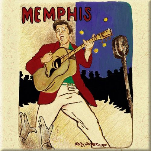 Elvis Presley Fridge Magnet: Memphis - 2