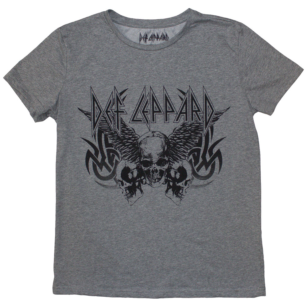 Def Leppard Ladies T-Shirt: Tribal Skull (XX-Large)