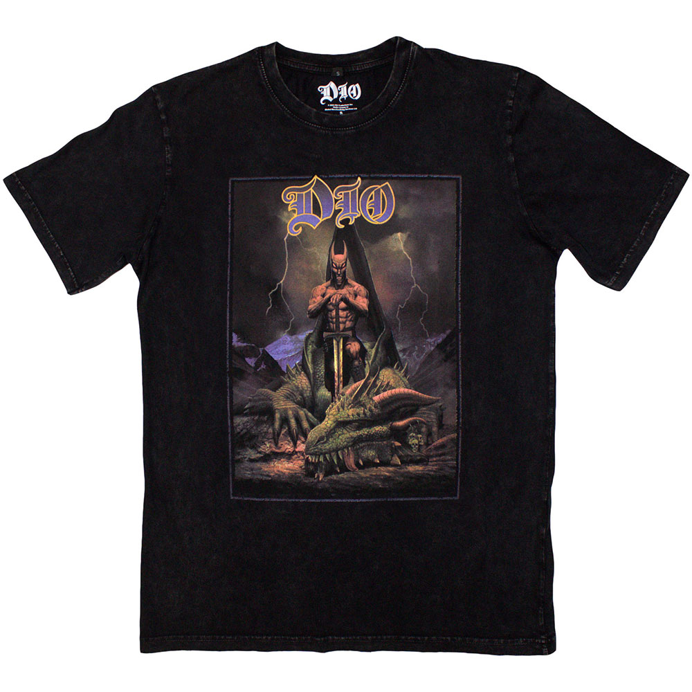 Dio Unisex Stone Wash T-Shirt: Killing The Dragon (Large)