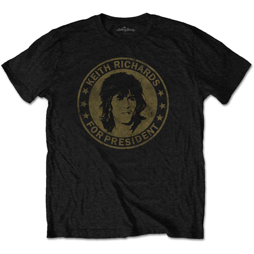 The Rolling Stones Unisex T-Shirt: Keith for President (Medium)