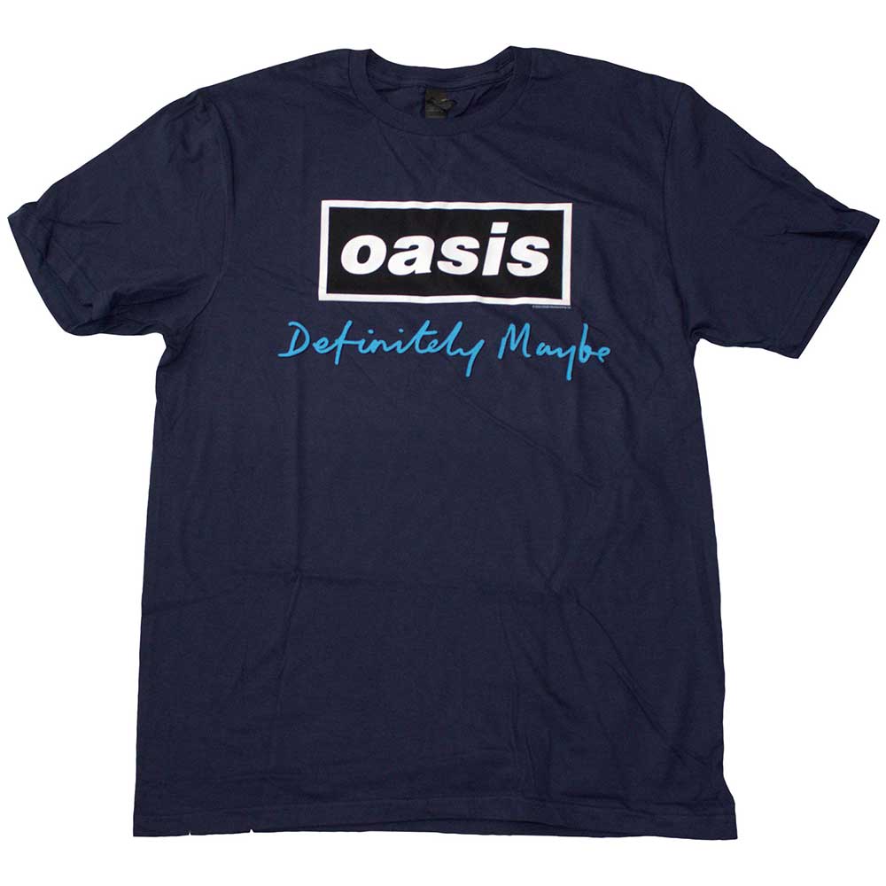 Oasis Unisex T-Shirt: Definitely Maybe Text Logo (X-Large)