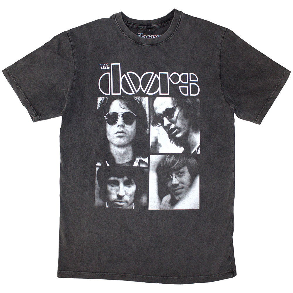 The Doors Unisex Stone Wash T-Shirt: Squares (XX-Large)