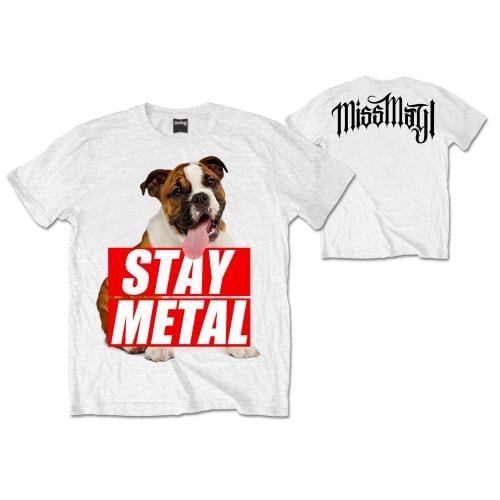 Miss May I Unisex T-Shirt: Bull Dog (Back Print) (Small) - 2