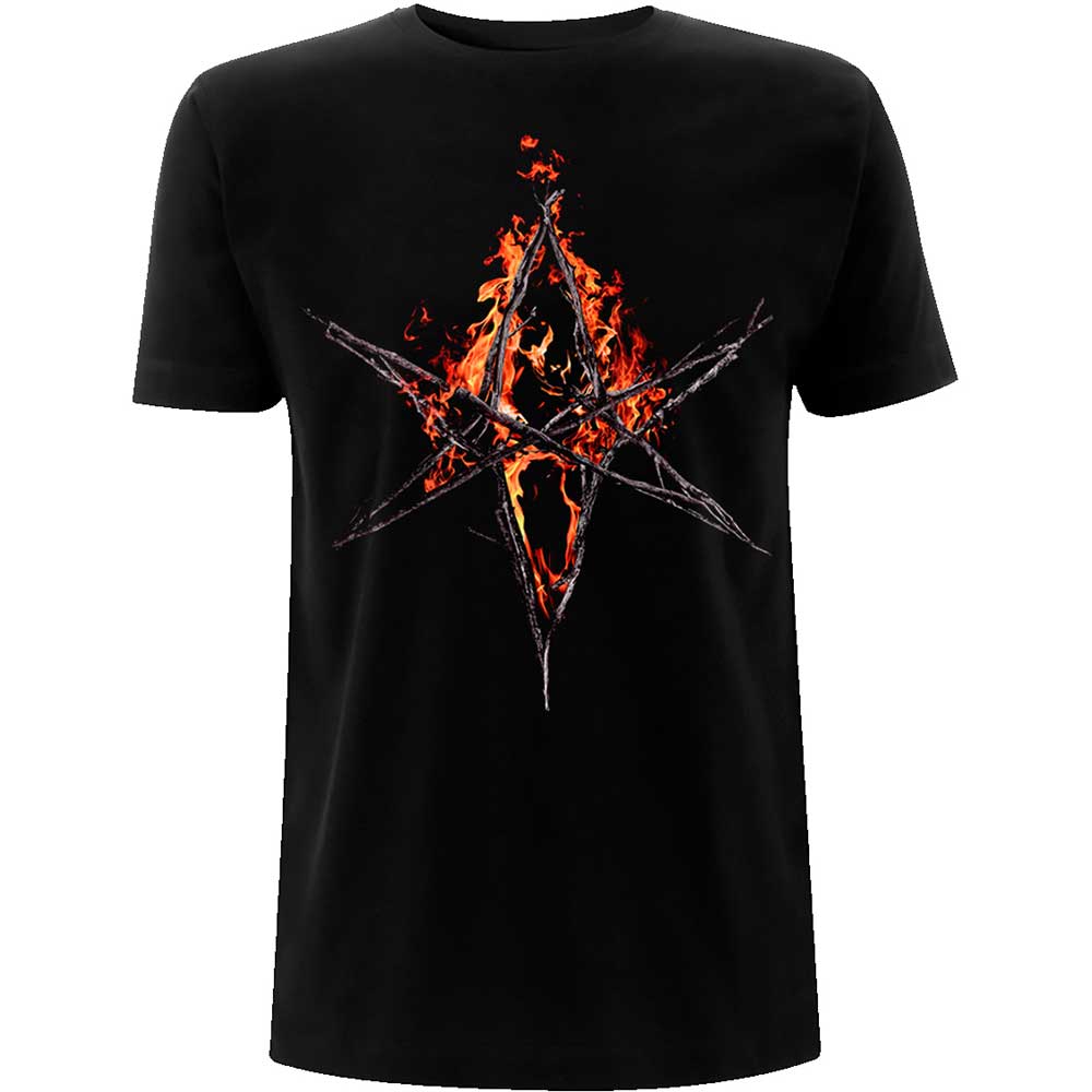 Bring Me The Horizon Unisex T-Shirt: Flaming Hex (Medium)