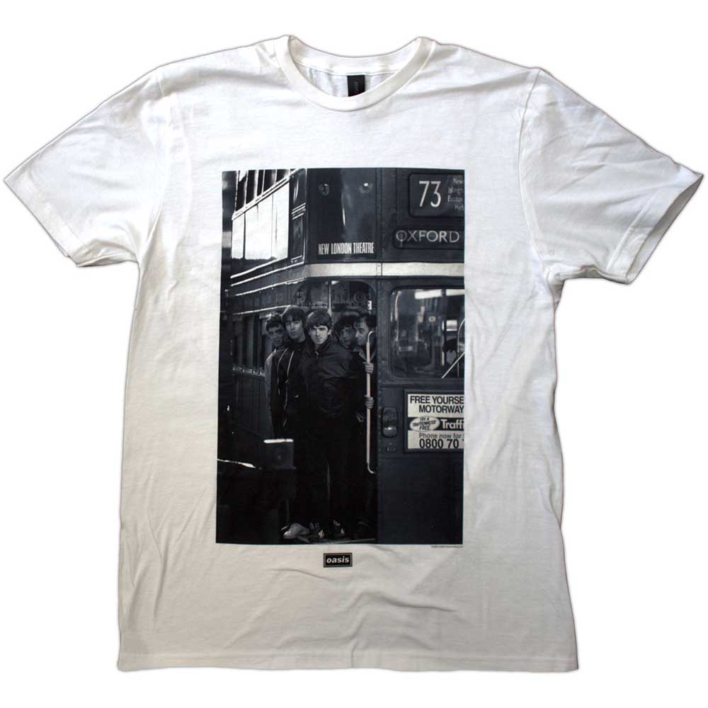 Oasis Unisex T-Shirt: London Bus Photo (XX-Large)
