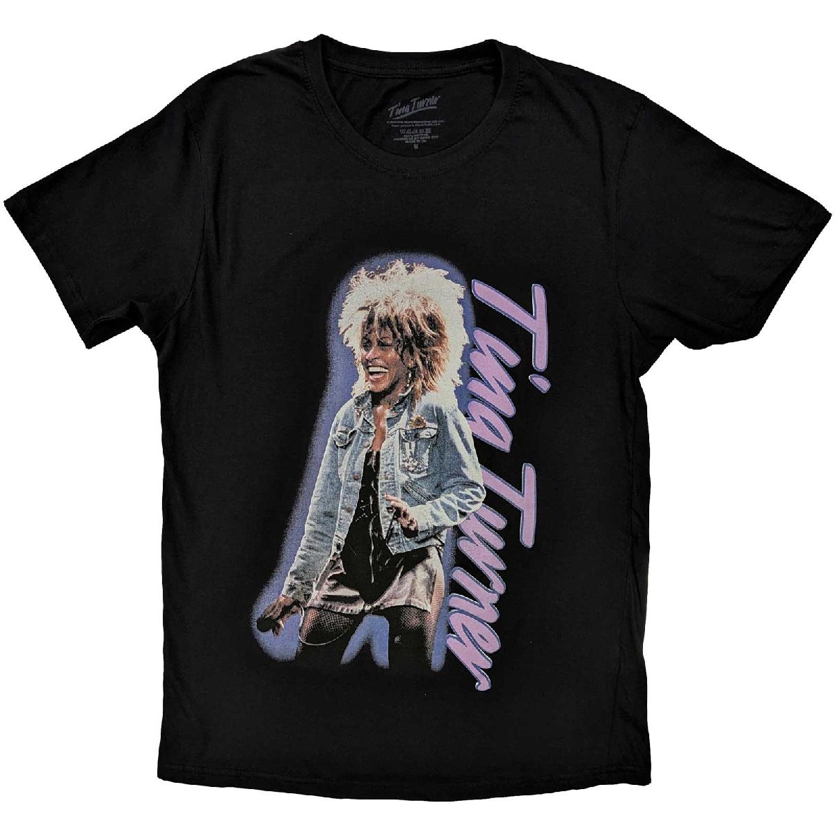 Tina Turner Unisex T-Shirt: Vertical Logo (XX-Large)