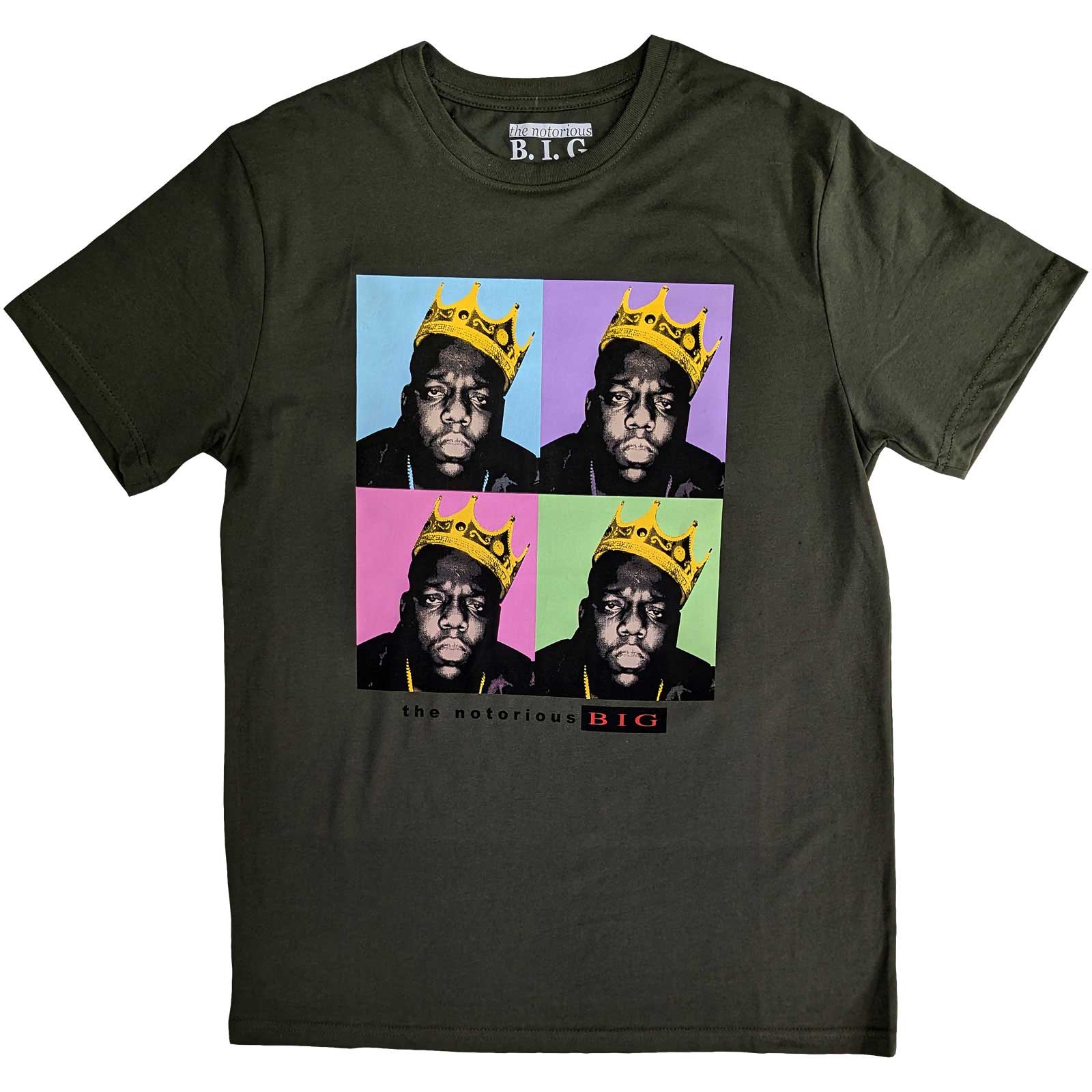 Biggie Smalls Unisex T-Shirt: Crown Pop Art (XX-Large)