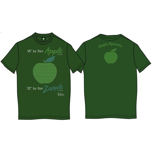 The Beatles Unisex T-Shirt: A is for Apple (Back Print) (Small) - 2
