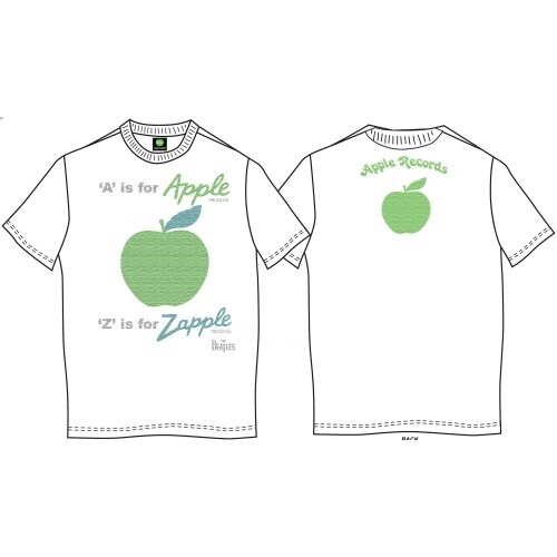 The Beatles Unisex T-Shirt: A is for Apple (Back Print) (Small) - 2