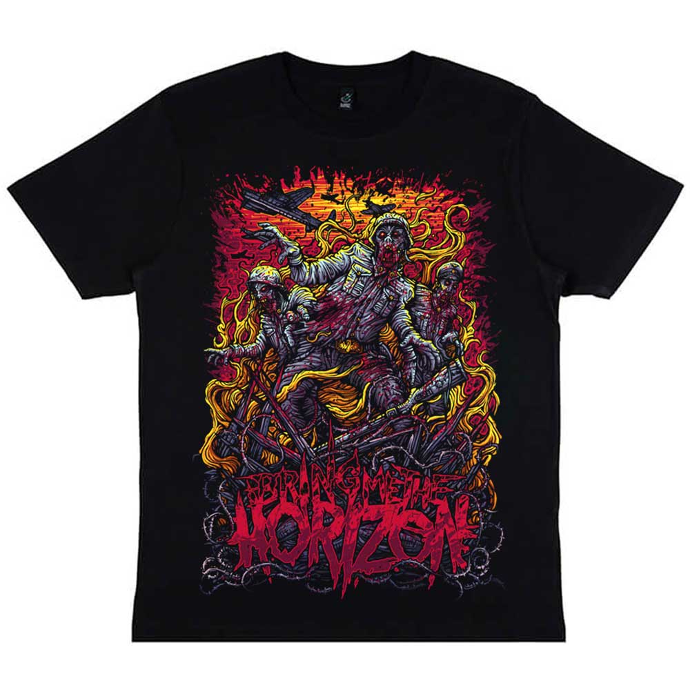 Bring Me The Horizon Unisex T-Shirt: Zombie Army (Small)