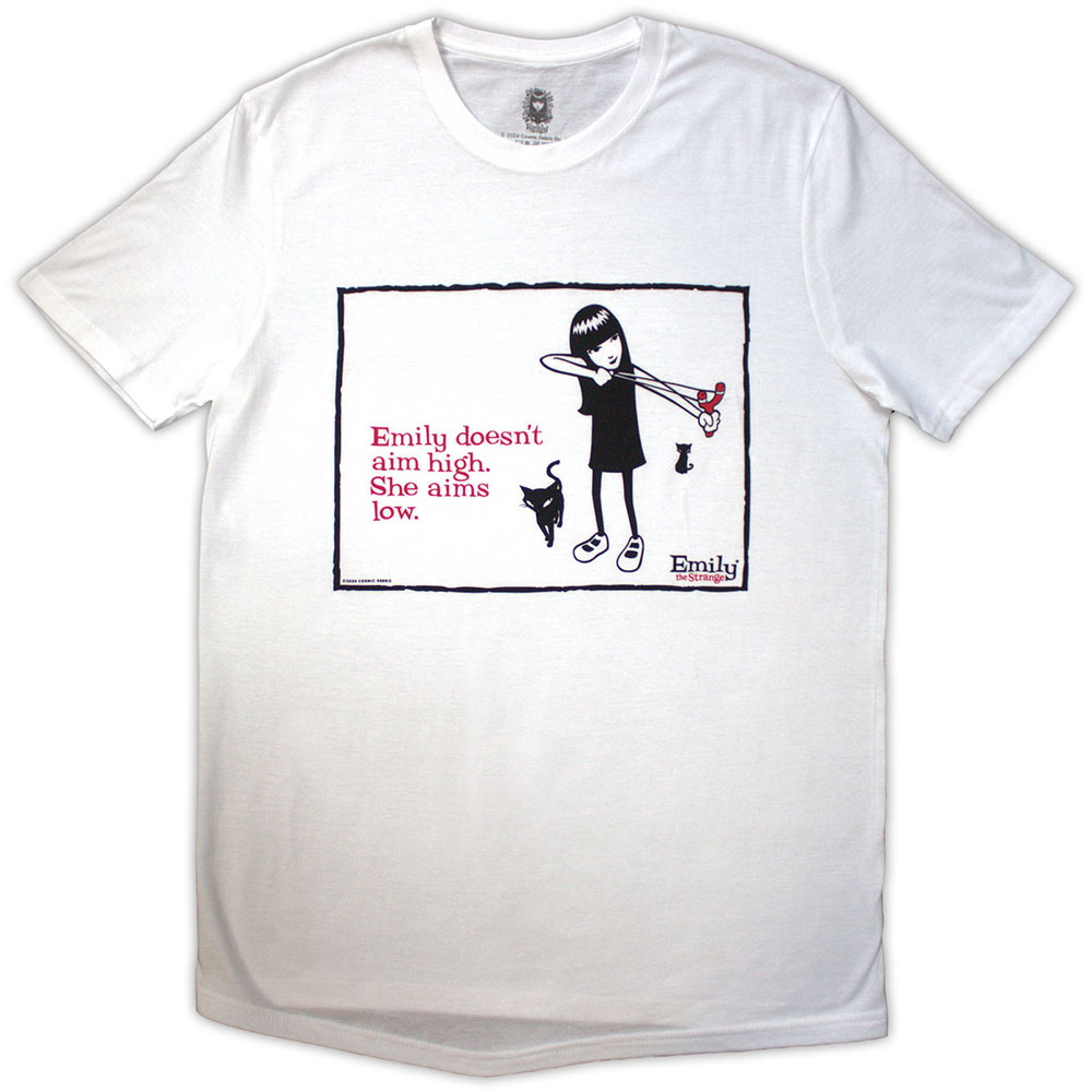 Emily The Strange Unisex T-Shirt: Aims Low (X-Large)