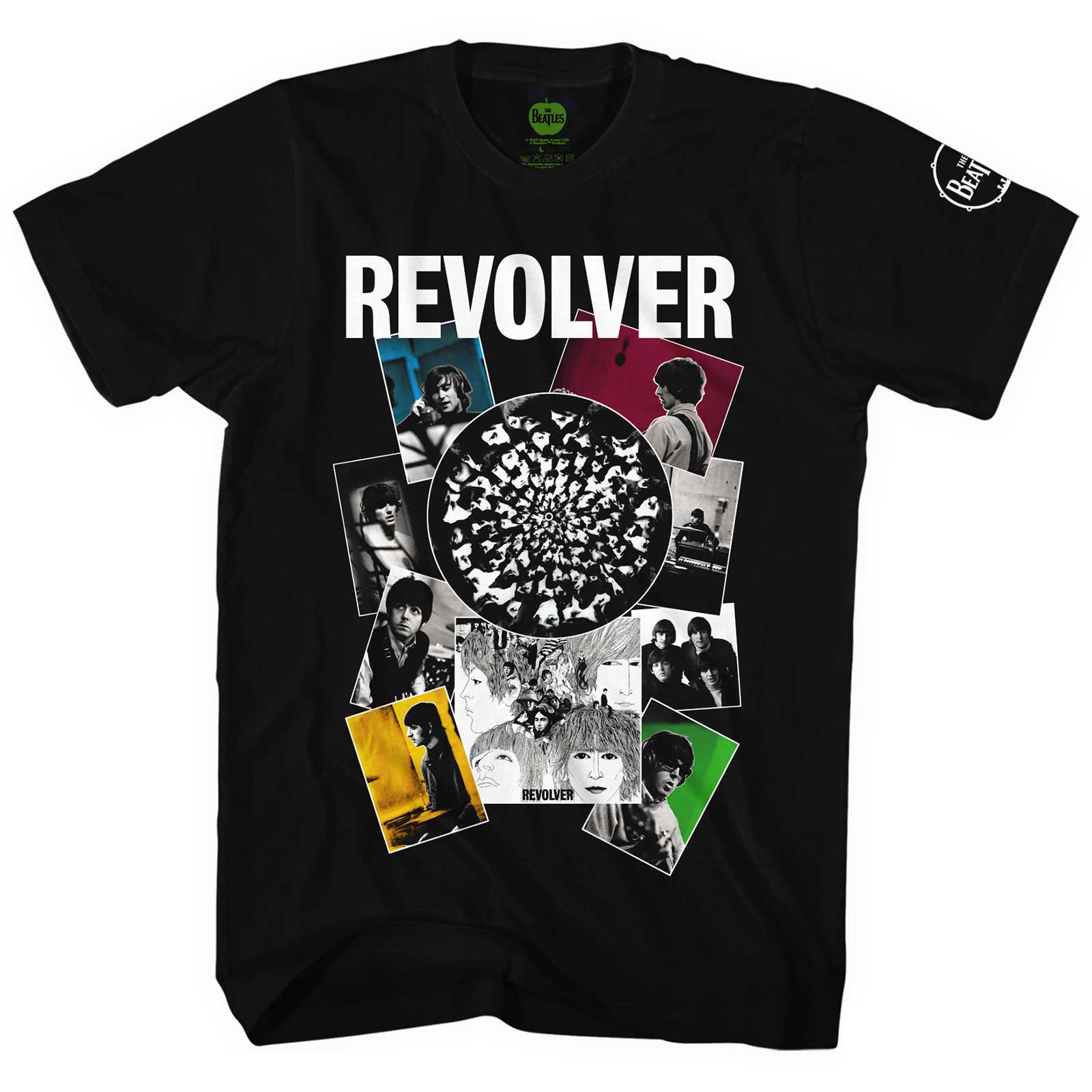 The Beatles Unisex T-Shirt: Revolver Montage (Small)