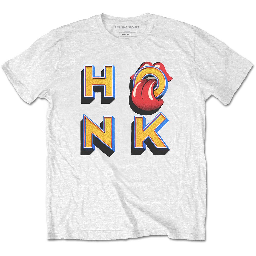 The Rolling Stones Unisex T-Shirt: Honk Letters (Small)