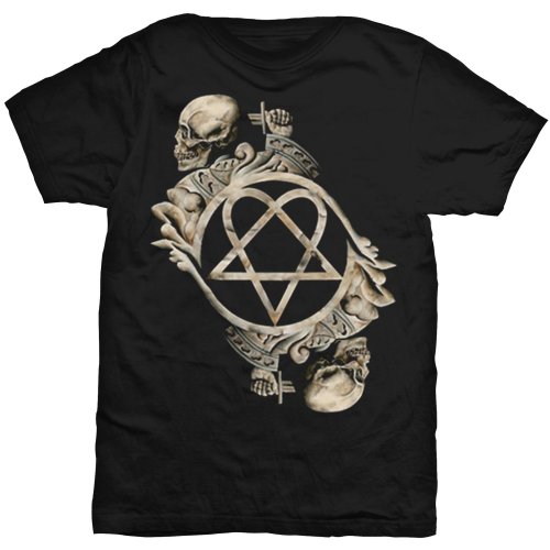 HIM Unisex T-Shirt: Bone Sculpture (Back Print) (Small) - 2