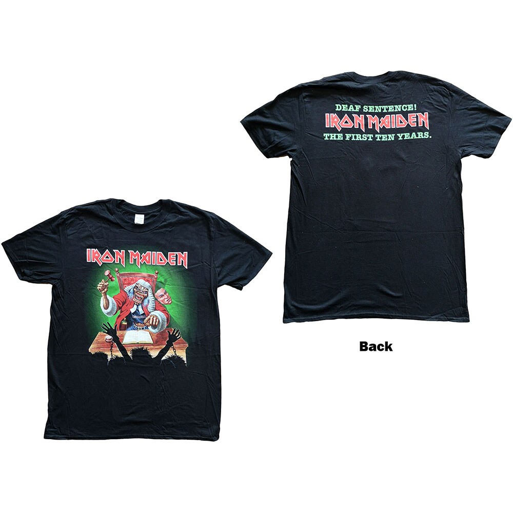 Iron Maiden Unisex T-Shirt: Deaf Sentence (Back Print) (Small) - 2