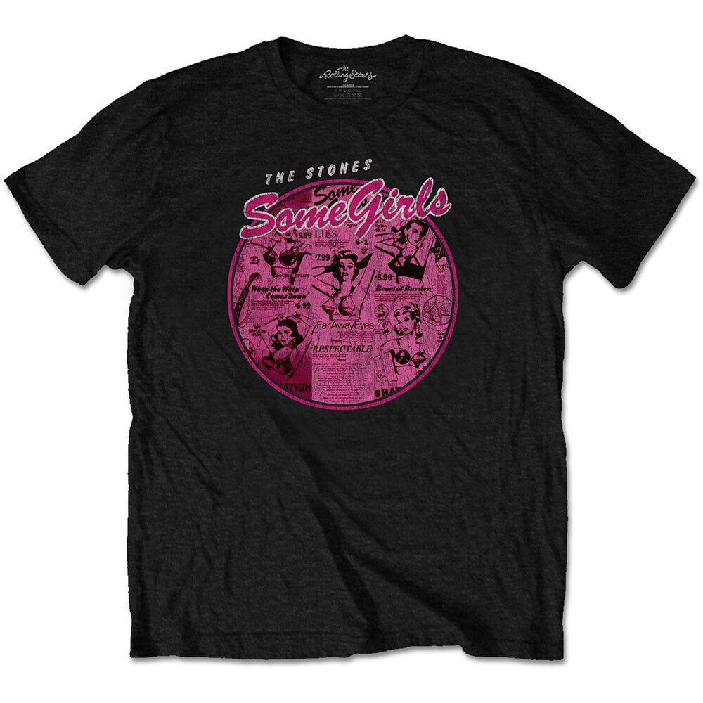 The Rolling Stones Unisex T-Shirt: Some Girls Circle V.2. (Small)