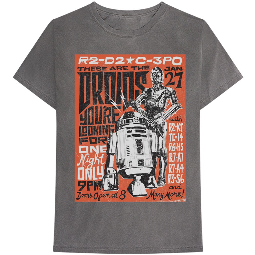 Star Wars Unisex T-Shirt: Droids Rock (Small)
