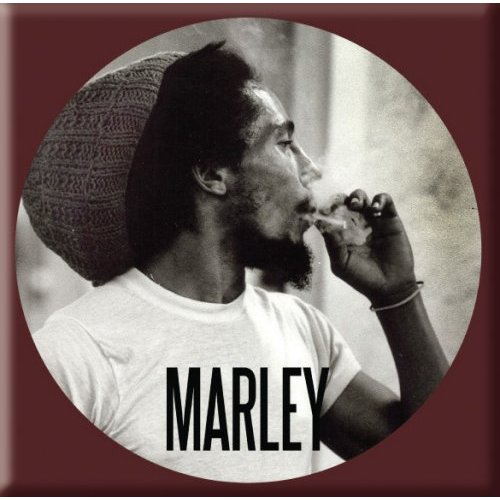 Bob Marley Fridge Magnet: Circle - 2