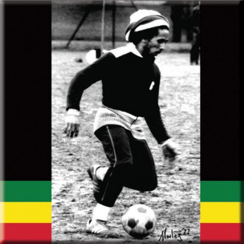 Bob Marley kjøleskapsmagnet: Fotball
