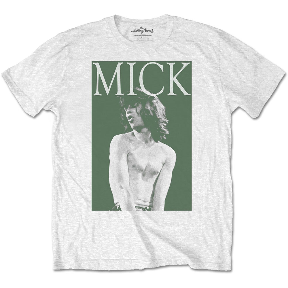 The Rolling Stones Unisex T-Shirt: Mick Photo Version 2 (Small)