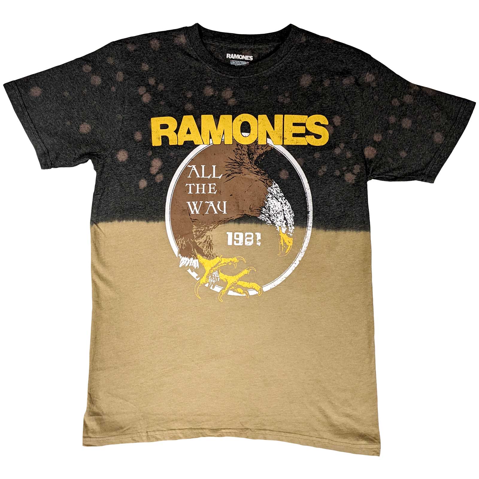 Ramones Unisex T-Shirt: All The Way (Wash Collection) (Small)