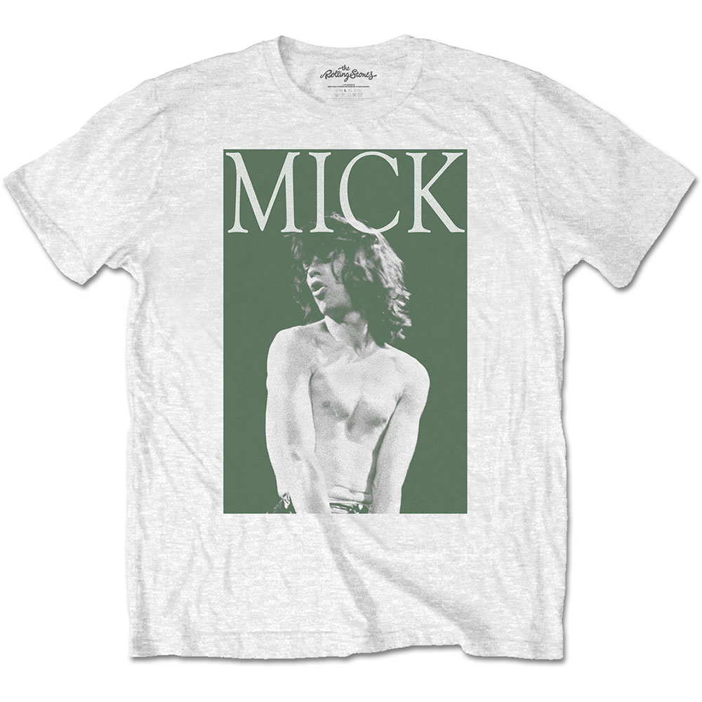 The Rolling Stones Unisex T-Shirt: Mick Photo Version 2 (Large)